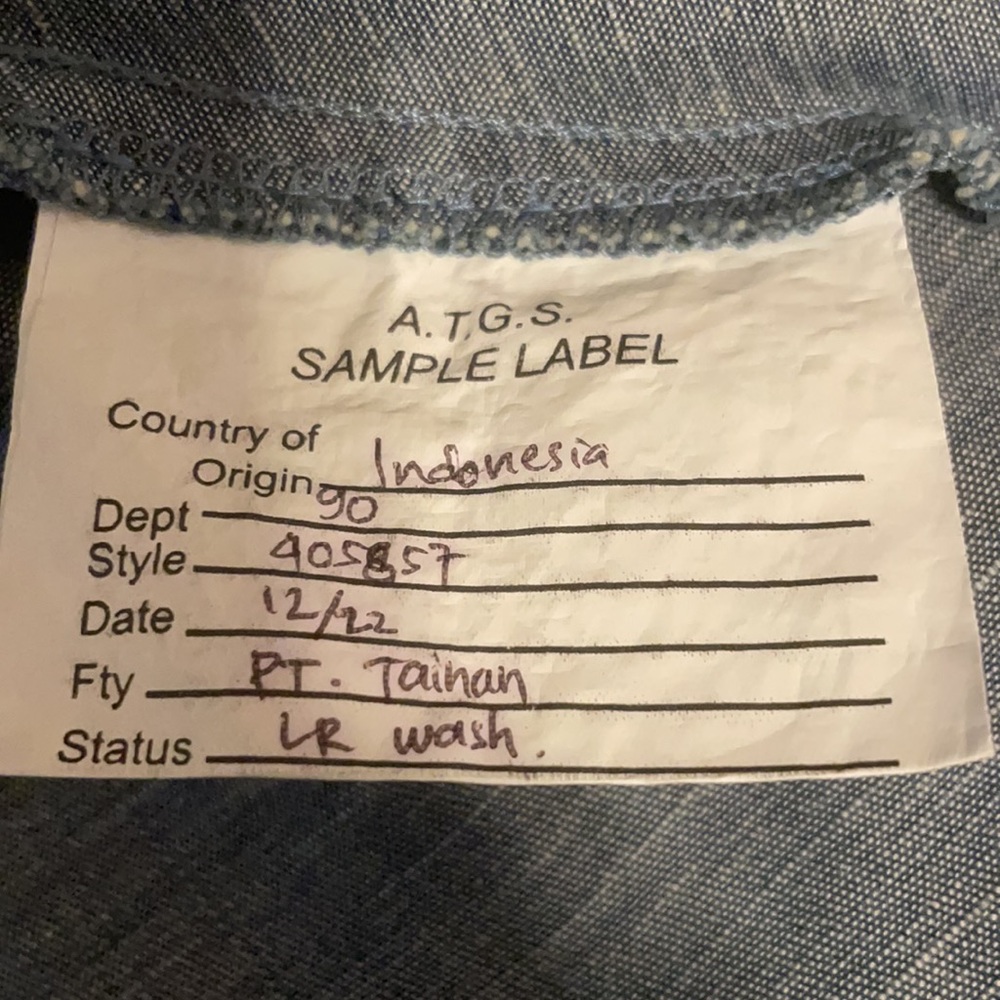 Lou & Grey Blue Jean Denim Spaghetti Strap TankTop - Picture 9 of 10